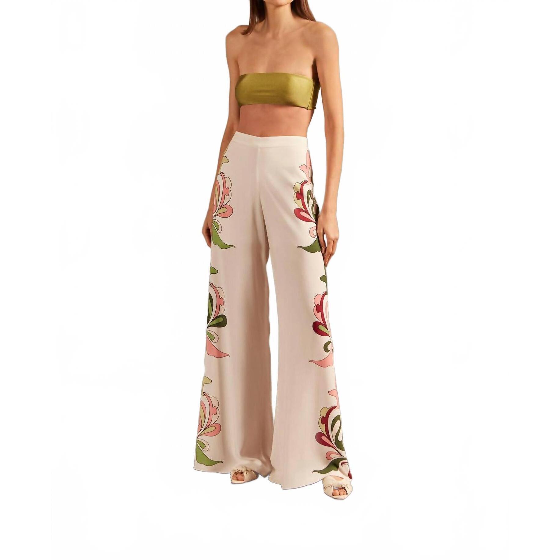 New Adriana Degreas Inamorata Wide-Leg Pants In Off White